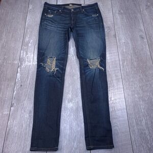Rag & Bone Skinny Jeans Womens 24 Blue Distressed Aritzia Mid Rise